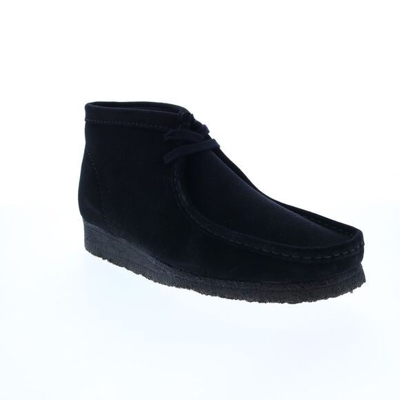 Clarks Mens Wallabee Boot Black Boots (NWT) - Picture 2 of 7